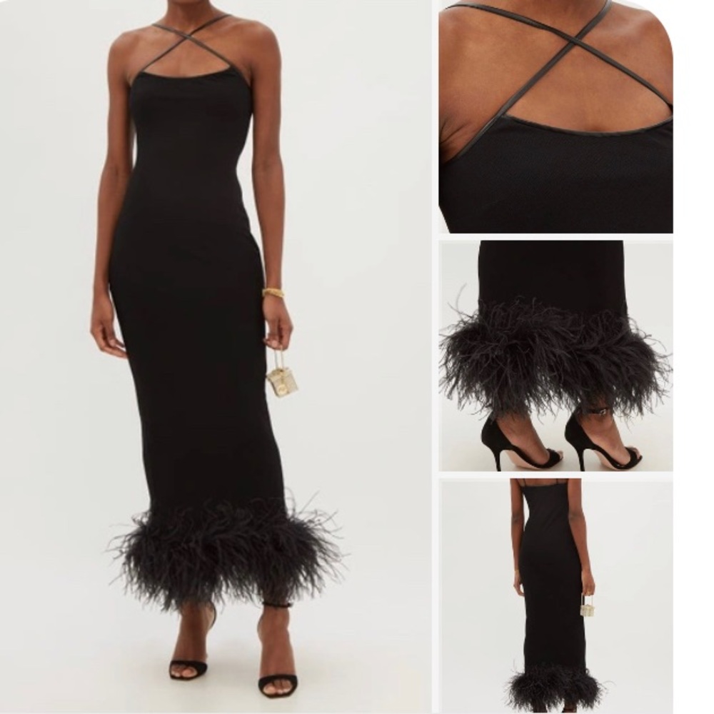 Gorgeous 16Arlington Black Tie Feather Gown